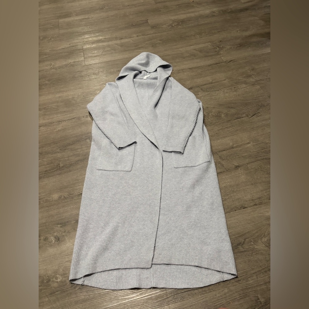 Anthropologie Daily Practice The Snow Bird Cardigan In Light Grey Size XS/S - Picture 4 of 8